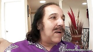 Uncompromisingly lucky man Ron Jeremy fucking his sweet teen stepdaughter Lynn Love