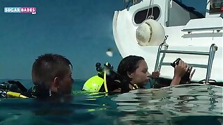 SUGARBABESTV: Underwater Greek porn